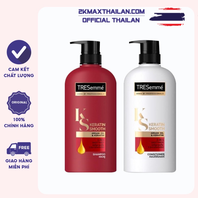 Combo bộ đôi dầu gội xả Tresemme 5 in 1 thái lan x 1 cặp