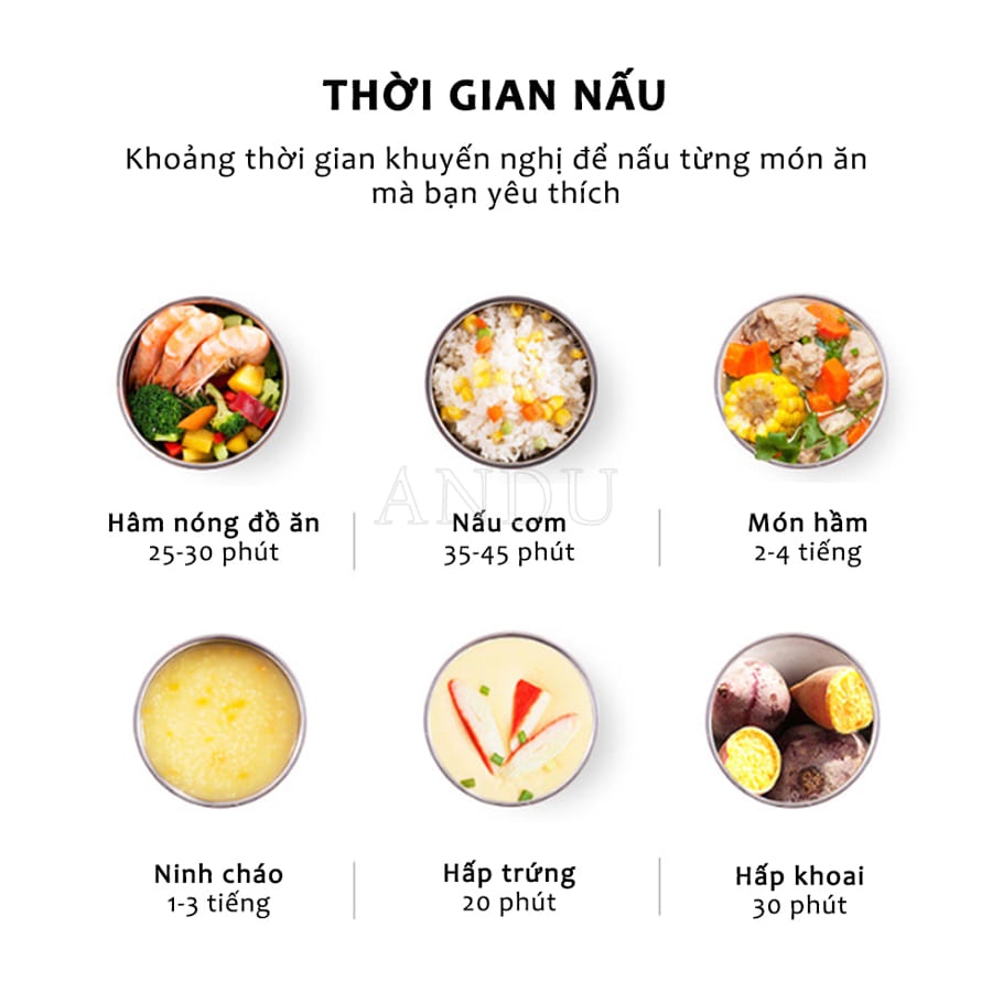 Hộp Cơm Văn Phòng 2 Tầng 4 Bát Inox Có Chức Năng Nấu Chín Hâm Nóng Và Giữ Nhiệt Dễ Dàng Vệ Sinh