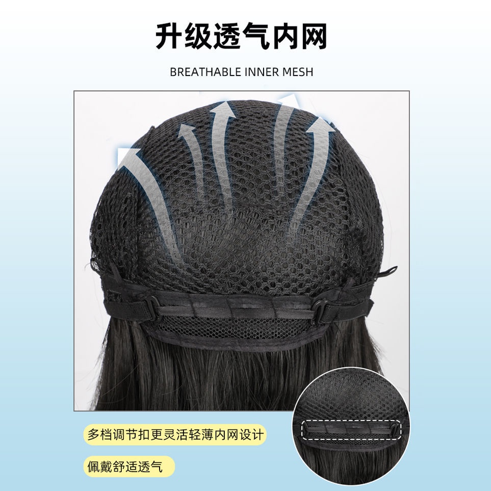 Đầu Samurai Giả Ngắn Bằng Mullet Tự Nhiên Phiên Bản Nhật Bản Hàn Quốc Cho Nam Giới