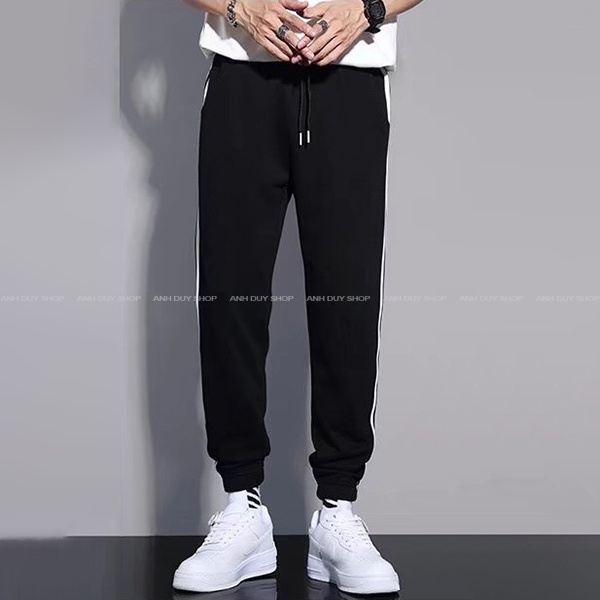 Quần Jogger Nam Nữ 3 Sọc Thun Phong Cách Thể Dục Thể Thao Năng Động Cá Tính Unisex ANH DUY SHOP JGV23 | BigBuy360 - bigbuy360.vn