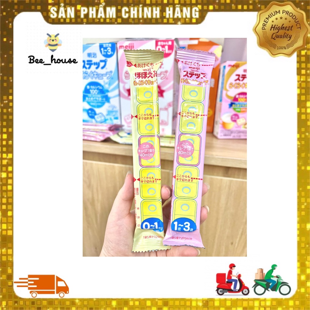 Sữa meiji thanh 0 meiji thanh 9 lẻ Nhật 27gr - Bee house