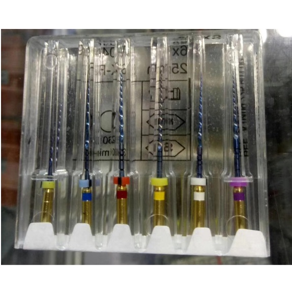 Vỉ file Protaper máy dùng trong nội nha-Bộ 6 Dụng Cụ