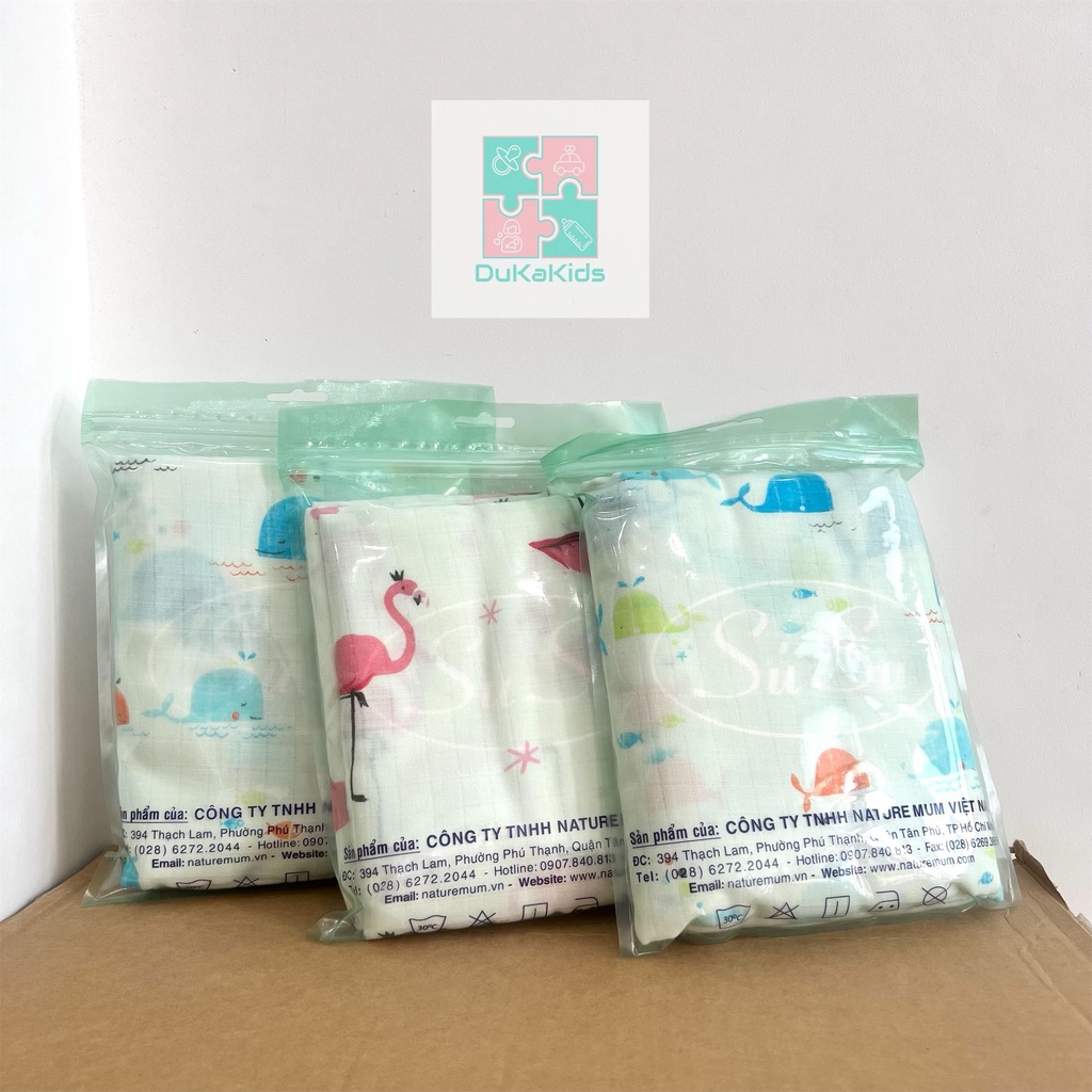 Khăn tắm, khăn quấn bé chất liệu sợi tre cao cấp an toàn cho bé - Nature Mum