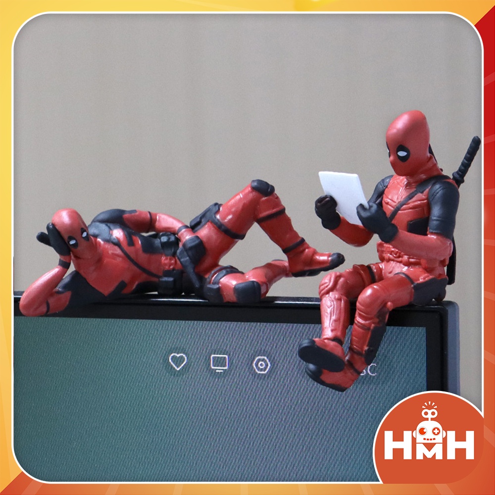 Đồ chơi mô hình Deadpool size nhỏ - Mô hình Deadpool ngộ nghĩnh trang trí xe hơi, bàn làm việc, trên màn hình máy tính