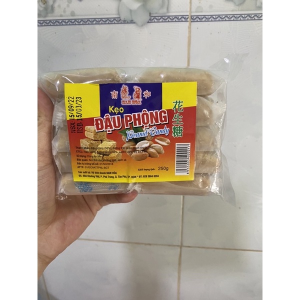 BỊCH 250G KẸO ĐẬU PHỘNG XỐP(CÁN)