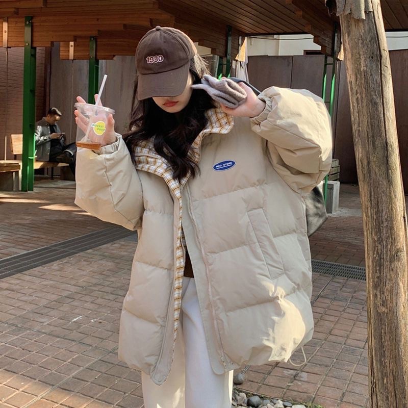 Áo khoác phao béo ba màu hot cả nam nữ đều mang đẹp