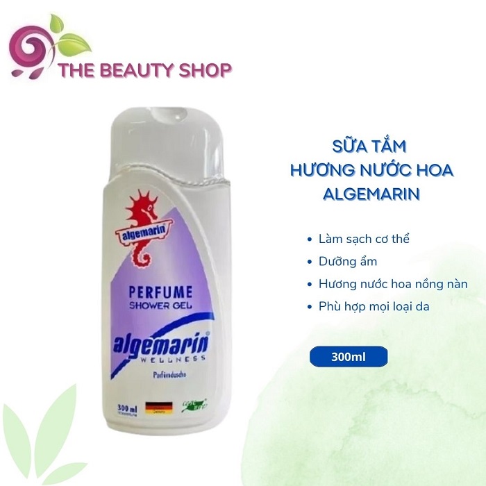 Sữa tắm hương nước hoa Cá Ngựa vuông Algemarin Perfume Gel 300ml (Đức)