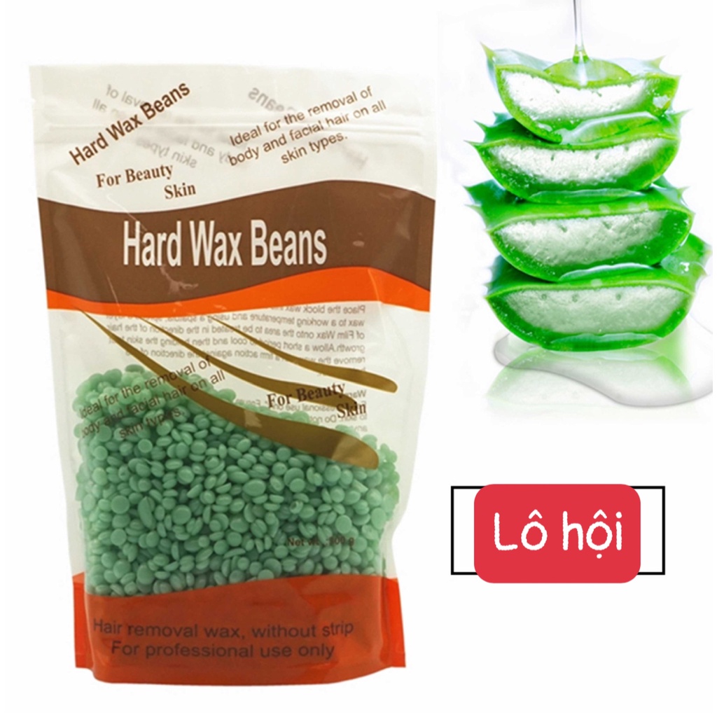 Sáp wax lông nóng hạt đậu tẩy sạch lông HARD WAX BEAN 100g + tặng 1 que gỗ