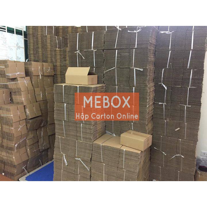 hộp carton 20x12x8 bộ 100 trơn không in