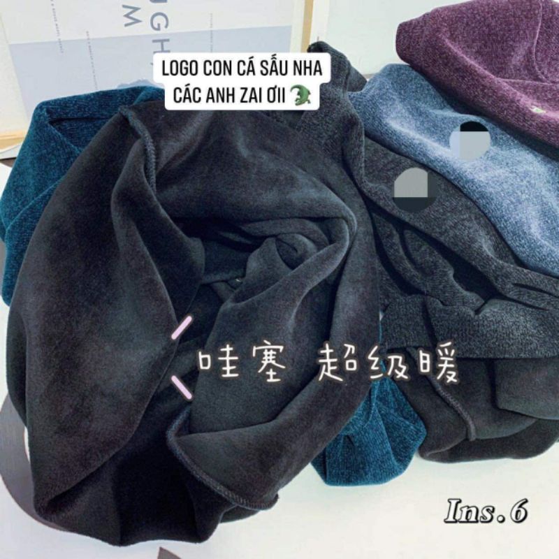 Áo Len nam QC  lót lông nhung xịn sò