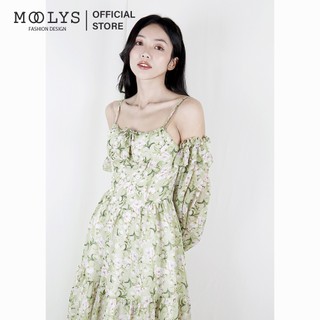 Đầm hoa dáng dài dễ thương Moolys MD009