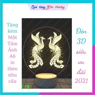 Đèn led 3D hình Phật