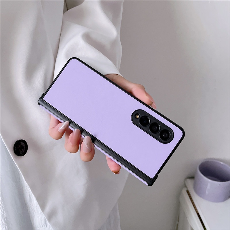 Ốp Điện Thoại Màu Trơn Cho Samsung Galaxy Z Fold 3 4 5G