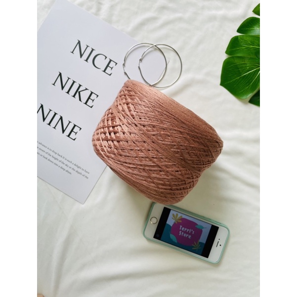 Sợi Tencel - Sợi chập 4 cỡ 0.8mm - Sợi mền, mát và bóng nhẹ - Dùng cho đan móc áo, váy bikini, áo dài...