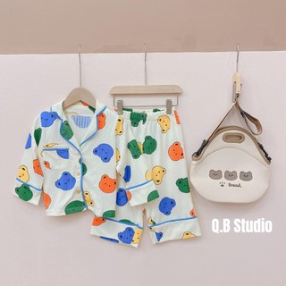 Set pijama gấu 4 màu Q.B Studio