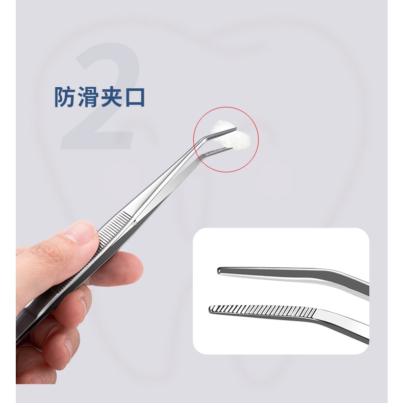 Nhíp FABIYAN bằng thép không gỉ đa năng gắp linh kiện/ kim tuyến trang trí móng tay/ nha khoa