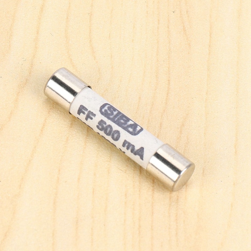 Set 6 Cầu Chì Gốm 1000V 500MA 6.3X32Mm Chuyên Dụng Cho Vạn Năng Kế