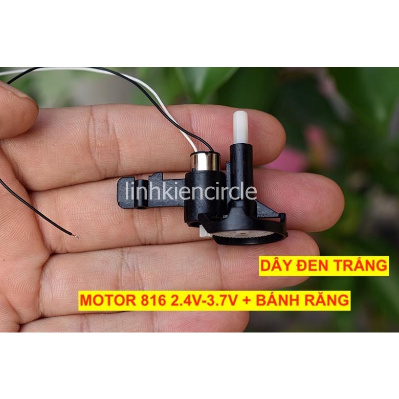 Cùm motor máy bay mini motor 816 kèm bánh răng giảm tốc 3.7V coreless - LK0457