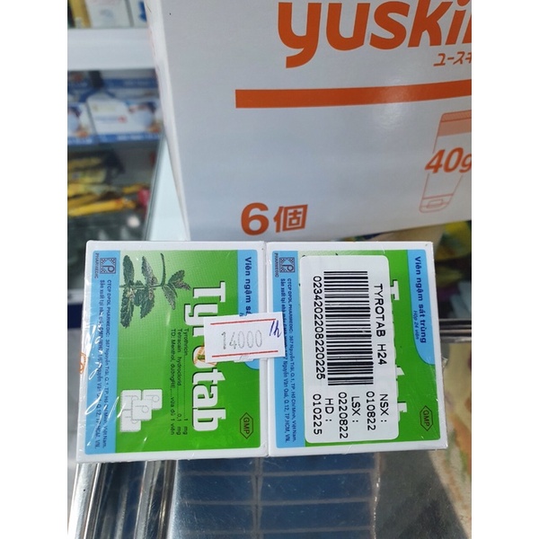 Viên ngậm sát trùng Tyrotab