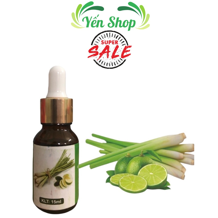 Tinh Dầu Sả Chanh Nguyên Chất 10ml Giúp Làm Thơm Phòng Với Nhiều Mùi Đa Dạng