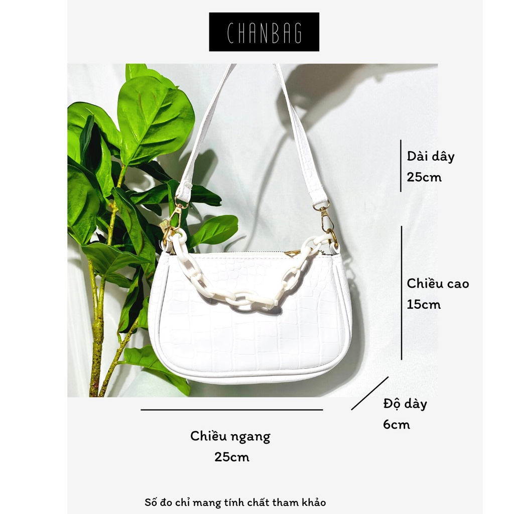 Túi Xách Kẹp Nách Ngọc Trinh Bản Dây Xích Full Màu Siêu Sang Chanbag - CB027