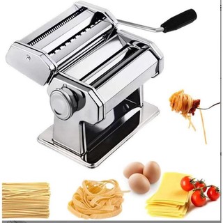 Máy cán bột bánh bao. Cắt mì sợi 2 lưỡi cắt, 1 lưỡi cán mỏng