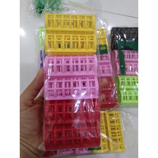 6 lô cuốn tóc, lô uốn tóc, lô mút gai uốn tóc