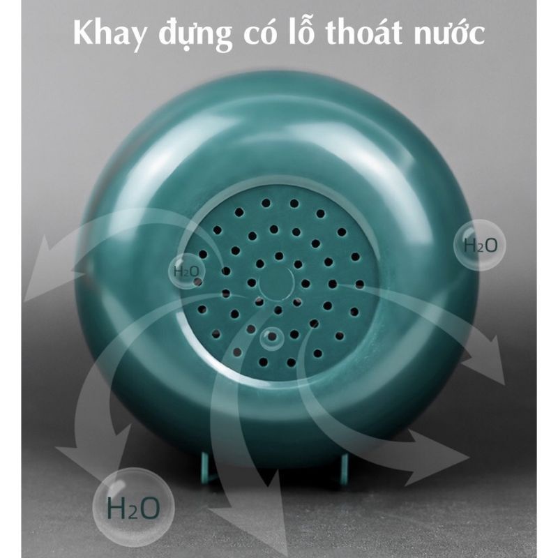 Giá đựng bàn chải đánh răng kiểu úp ngược tích hợp để cốc súc miệng,kèm miếng dán tường siêu dính‼️