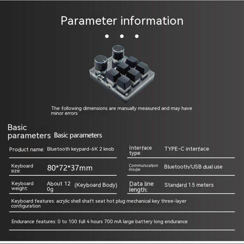 Bàn Phím mini Không Dây Bluetooth Một Nút Bấm Để Chơi game