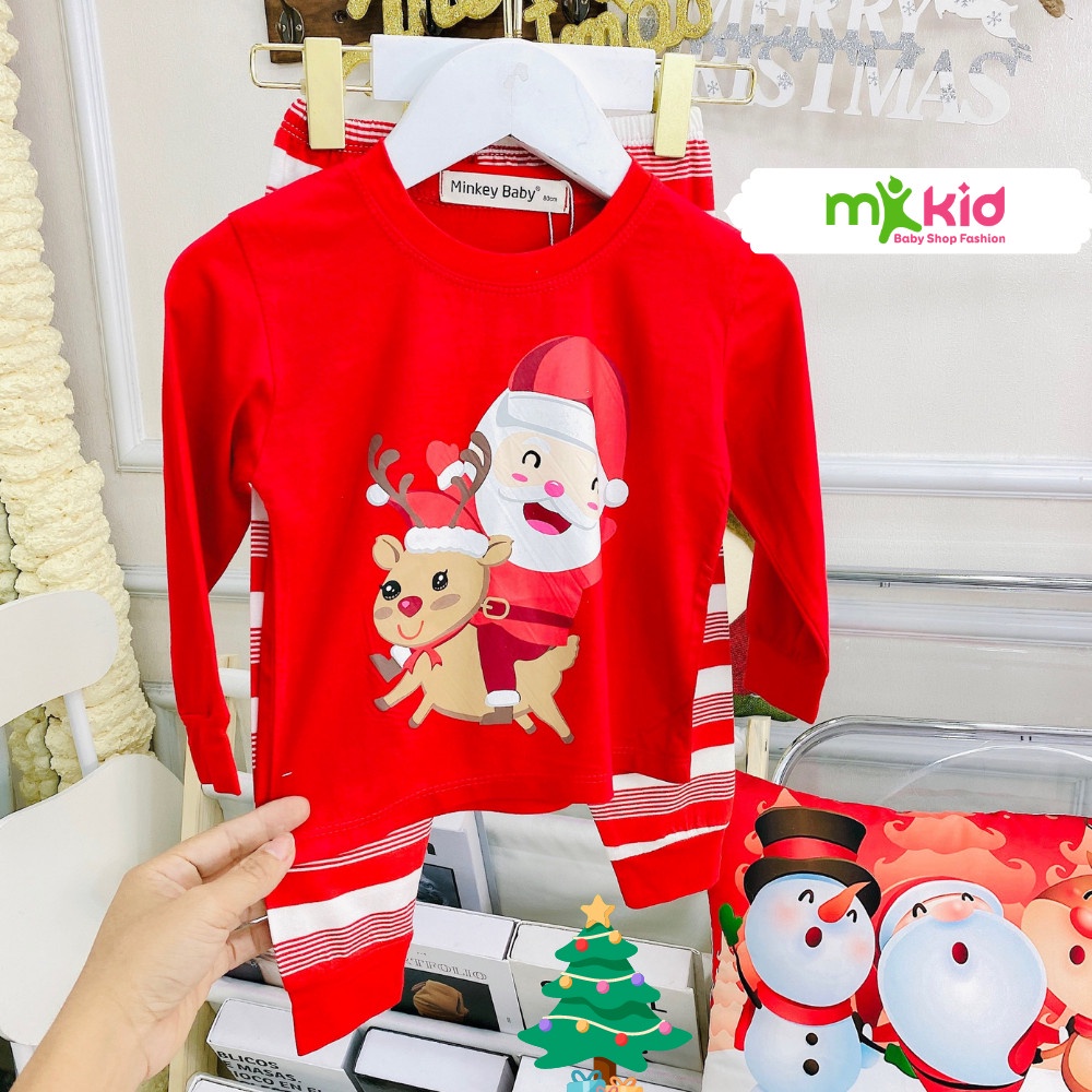Đồ Giáng Sinh Cho Bé 6-26KG 💖 Bộ NOEL Cho Bé Trai Bé Gái 💖 Chất Cotton Lạnh dày dặn và giử ấm tốt cho bé . .