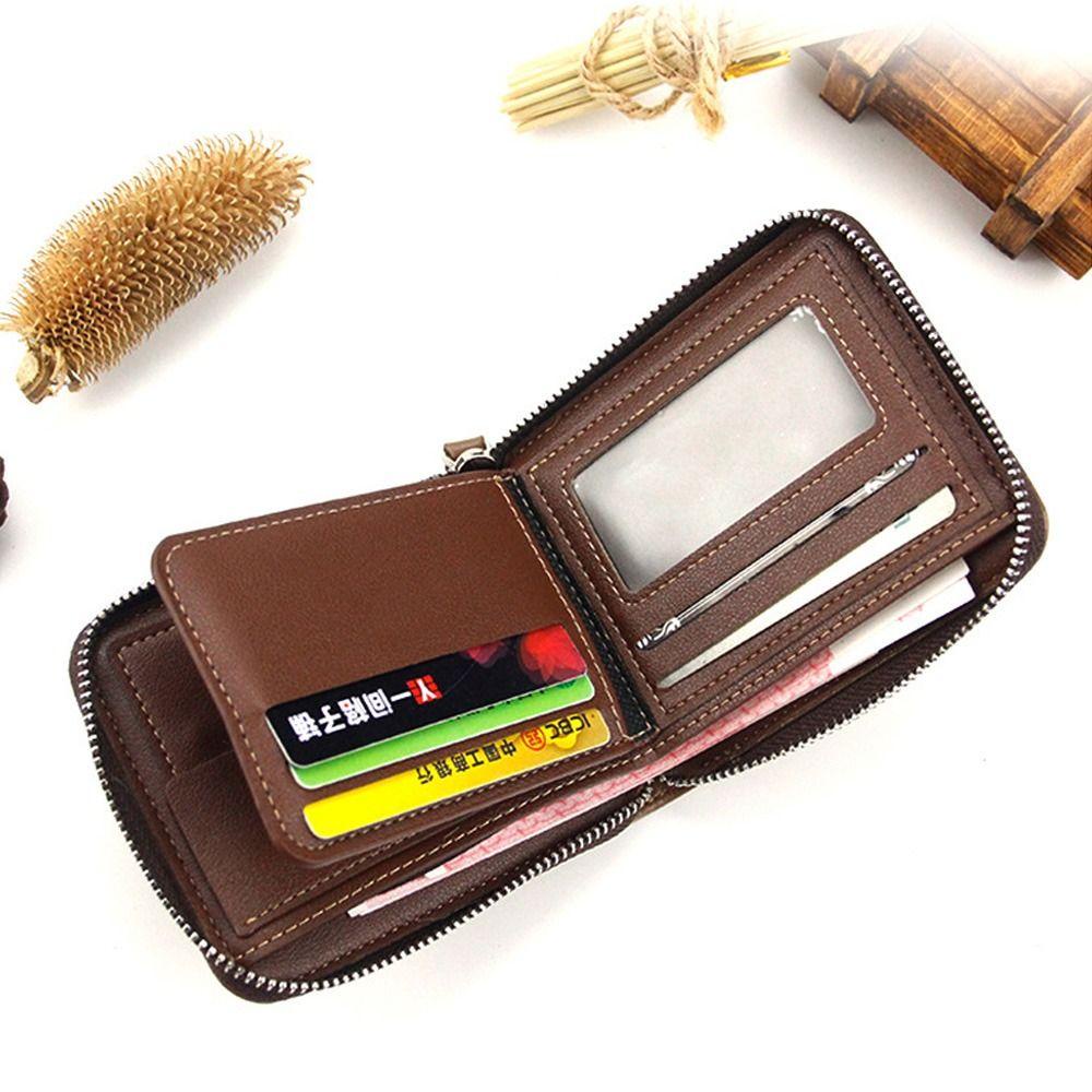 UUMIR Ví Ngắn Đựng Tiền Xu Có Khóa Kéo Chống Trộm Tiện Dụng Cho Nam Và Nữ