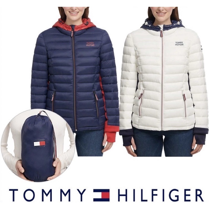 [Hàng Mỹ đi Air Đủ Bill] ÁO KHOÁC SIÊU NHẸ Tommy Hilfiger Ladies' Packable Jacket Size S