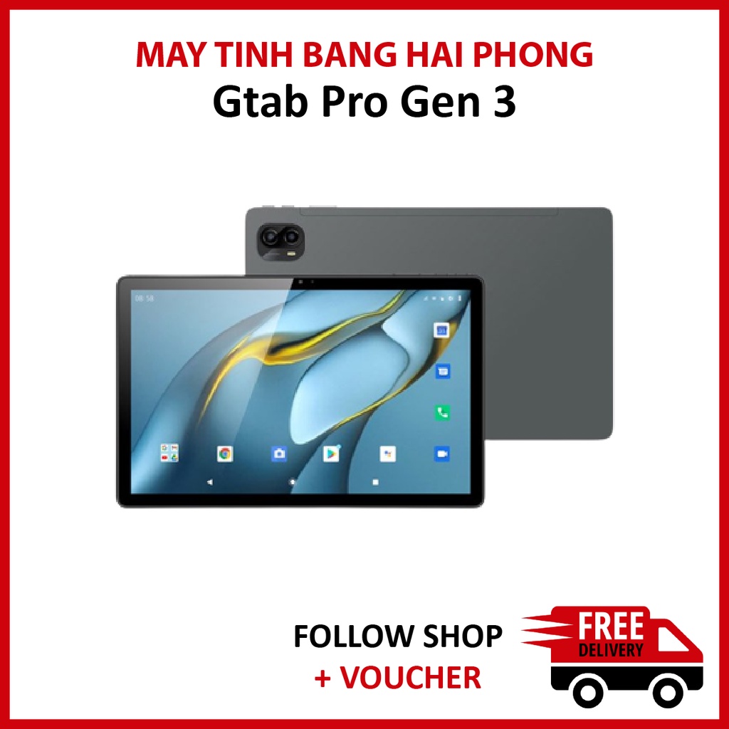 Máy tính bảng Gtab Pro Gen 3 ram 4GB màn 2K siêu nét (4G + Wifi)