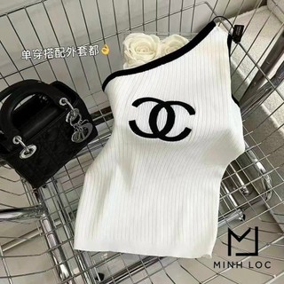 Áo ba lỗ thun lụa cổ lọ viền