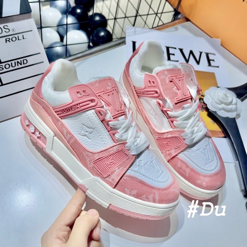 Giày thể thao nữ lv cam phối màu fullbox