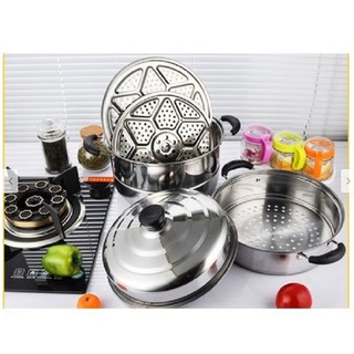NỒI HẤP 3 TẦNG INOX 28CM