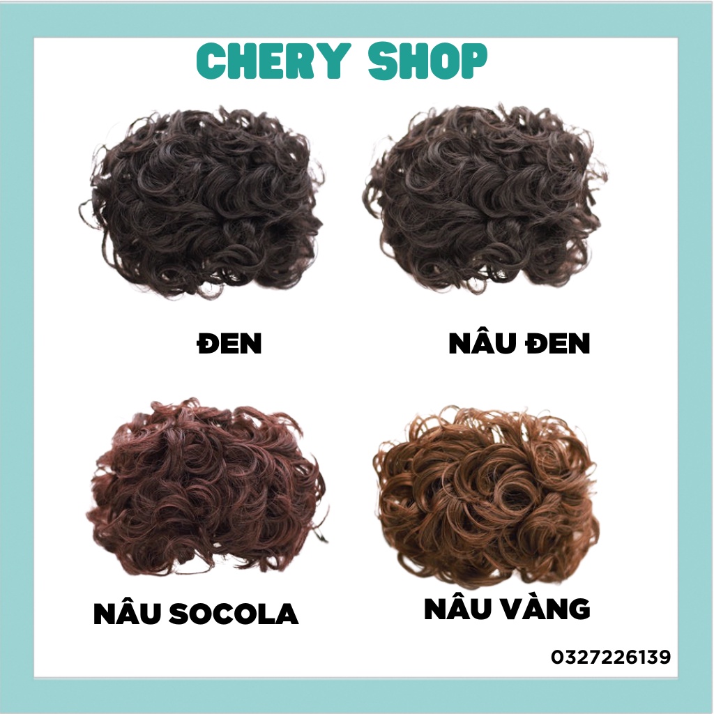 Tóc giả nữ đẹp búi PHU NHÂN cao cấp loại to làm bằng sợi to cao cấp