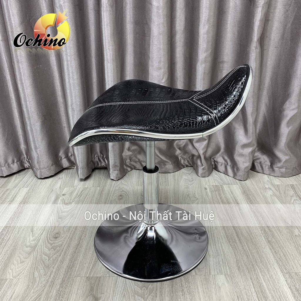 Ghế Trang Điểm Cá Nhân, Ghế Xoay Mẫu Da cá Không Tựa Cao Cấp Hiện Đại Chân Thấp 30-50 Và Xoay Được 360 Độ ( Có Sẵn)
