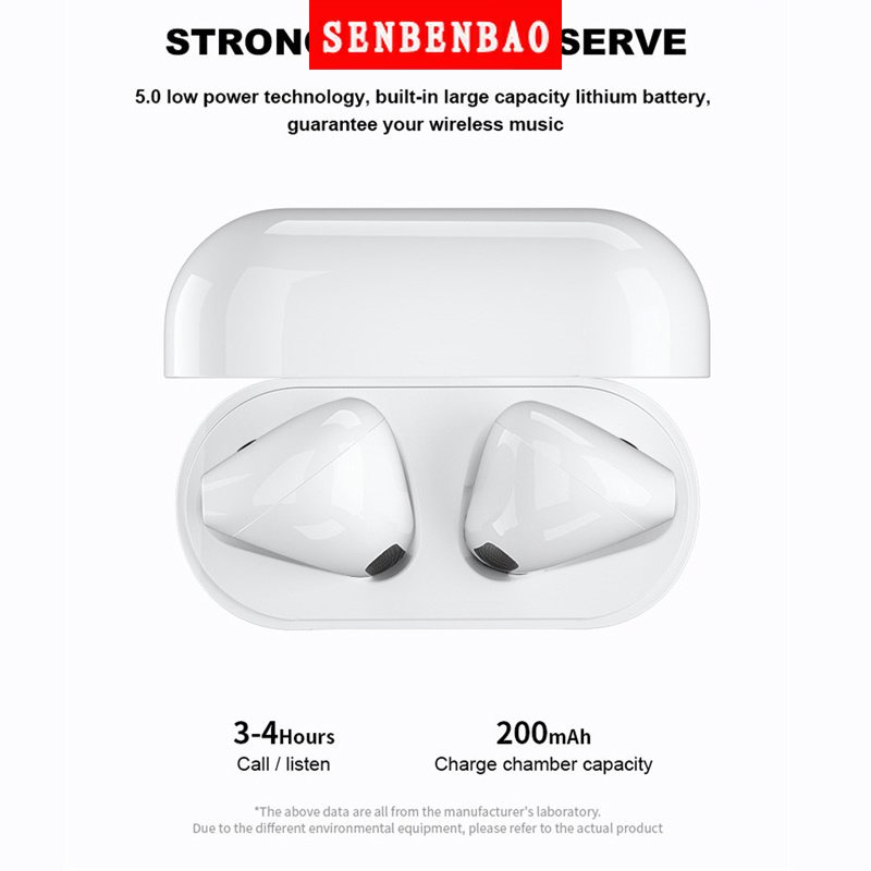 Senbenbao Tai Nghe Không Dây Pro 4 TWS Bluetooth 5.0 Chống Nước Có Mic Cho Xiaomi iPhone Pro4