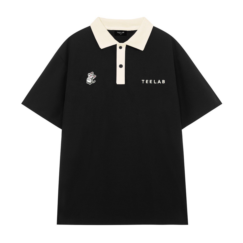 Áo Polo Unisex Teelab Kitten Embroidered AP022 - Local Brand