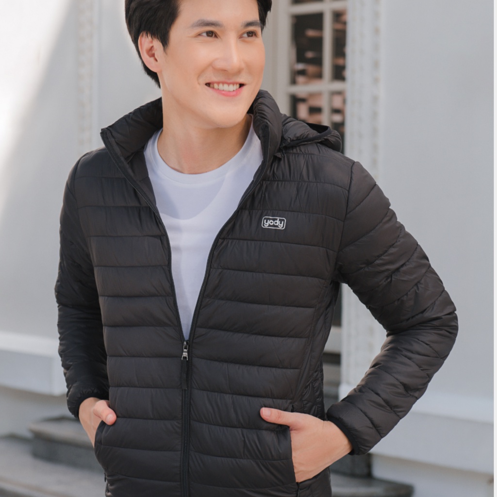 Áo khoác phao nam YODY siêu nhẹ giữ ấm tốt mũ có thể tháo rời - PHM5001
