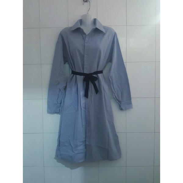 ĐẦM SƠ MI JEANS XẺ TÀ