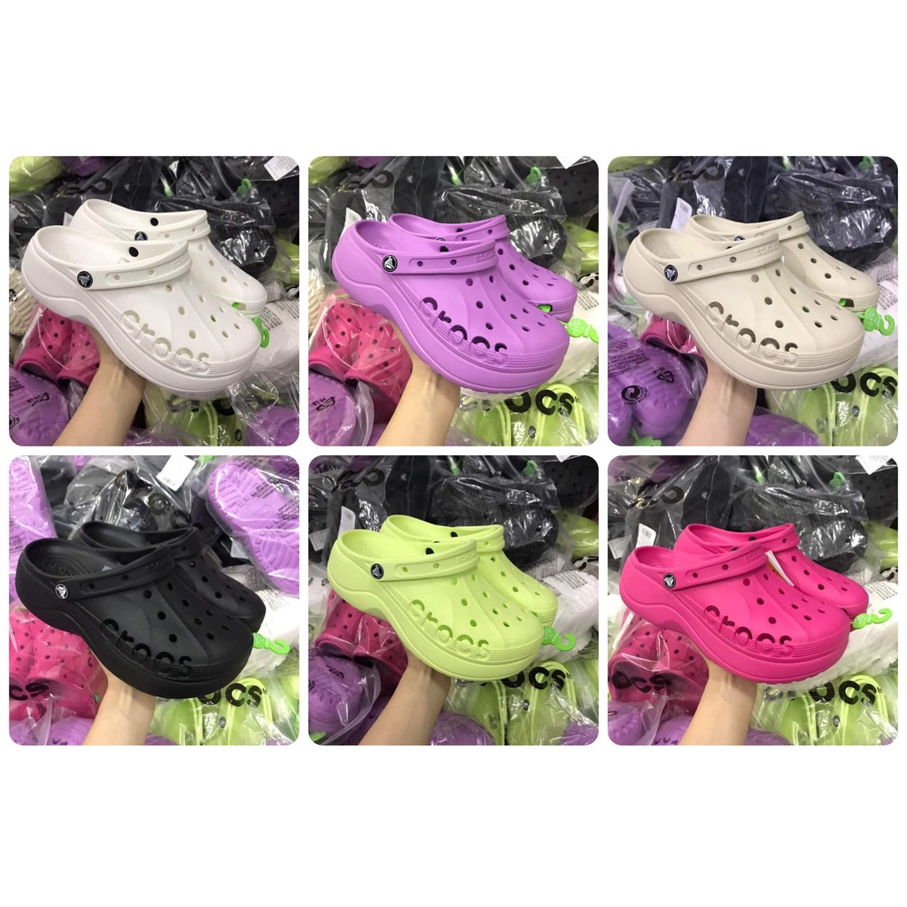 Tặng kèm jibit, Dép Sục Baya Classic 5p viền dập chữ croscc sắc nét, êm nhẹ cho nữ