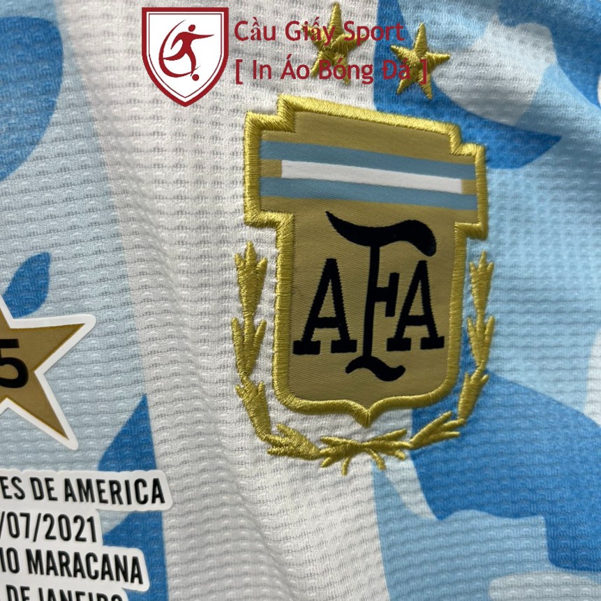 Bộ Quần Áo Bóng Đá Argentina Xanh Trắng Fex Thái