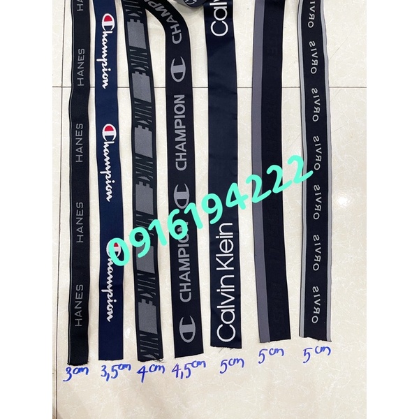 1 mét Chun chữ bản 3cm-3,5cm-4cm-4,5cm-5cm - thun dệt-chun làm cạp