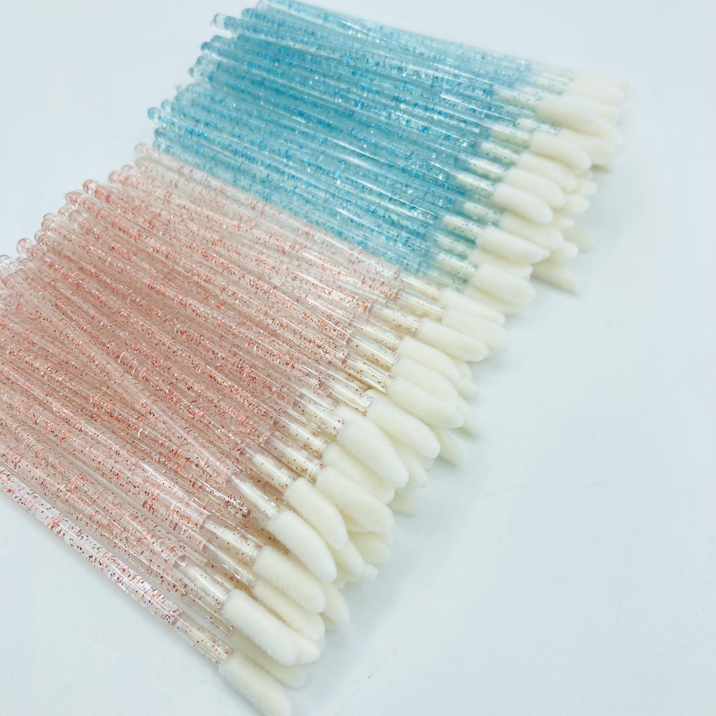 Cọ mềm kim tuyến (túi 50 cây),(túi 10 cây)_dụng cụ mi_keo nối mi_uốn mi_mi khay_mi fan_THÚY HÀ