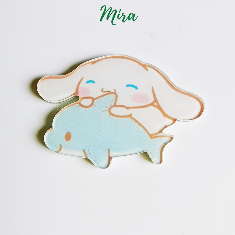 Ghim Cài Thỏ Trắng Dễ Thương, Huy Hiệu Acrylic, Pin Cài Áo, Trâm Cài Balo Đi Học Cực Cute Mẫu Tự Chọn MIRA-GC00810