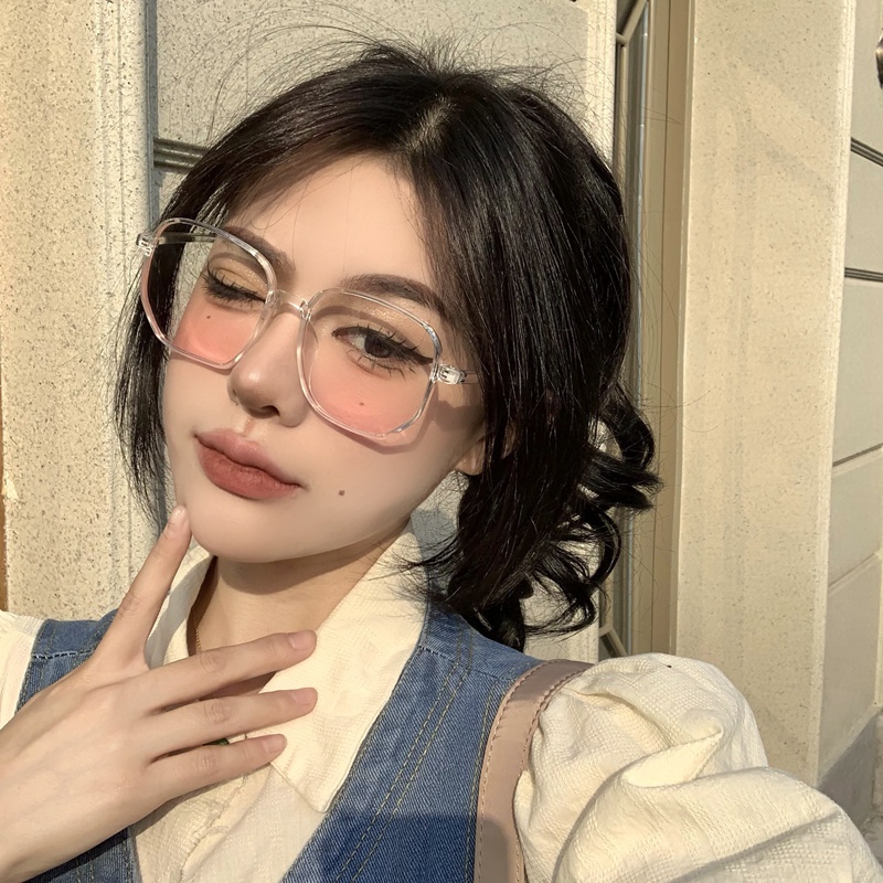 (KIQI-FASHION) COD Kính Mát Gọng Lớn Chống Ánh Sáng Xanh Dương Gradient Làm Đẹp Thời Trang Ngoài Trời / Model / Lễ Kỷ Niệm