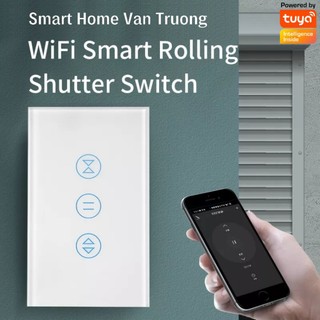 Công tắc cửa cuốn thông minh wifi Tuya, đóng/mở cửa cuốn từ xa bằng điện thoại