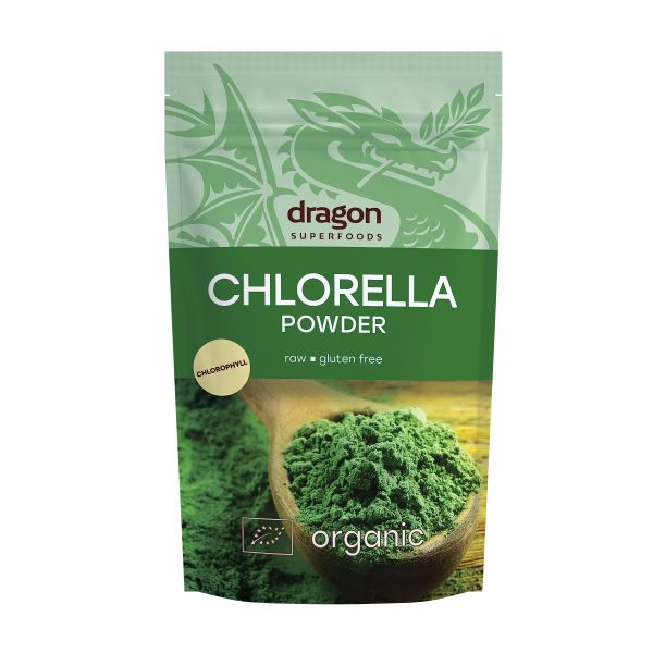 Bột tảo Chlorella hữu cơ (Organic Chlorella Powder) - Dragon Superfoods - 200g